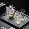 Krug und Tee-Ei-Set im Stil der Song-Dynastie aus Borosilikatglas