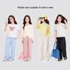 Girls' Lightweight Loose Straight Summer Trousers