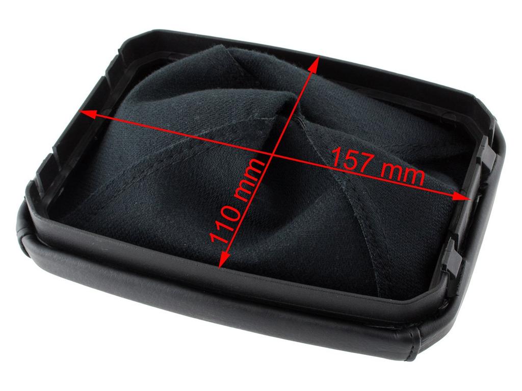 Opel Corsa C 00-06 gear shift boot + frame BLACK