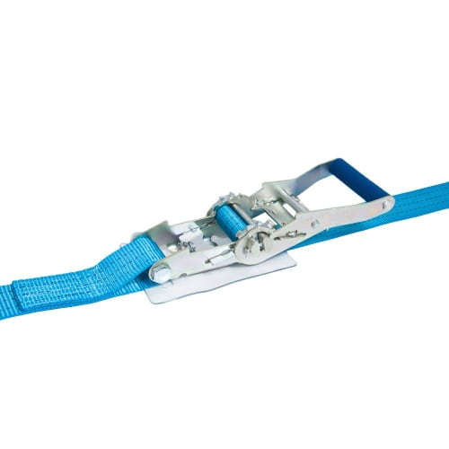 AVIELAN Lashing Belt, 50mm Wide, IJ Hook (Compatible with Rope Hooks), 6m Winding, 1.0m Fixed, Blue