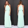 Halter Women Long Maxi Dress Evening Party Gown Wedding Bridesmaid Beach Holiday