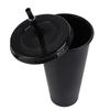 Food Grade PP Plastic Change Color Straw Mugs with Straw Drinks Cup Drinkware Water Cup  Coffee