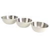 3 PCS 304 Stainless Steel Mixing Bowl Home Kitchen Salad Basin Baking Knead Dough Egg Bowl with Scale Creamy White