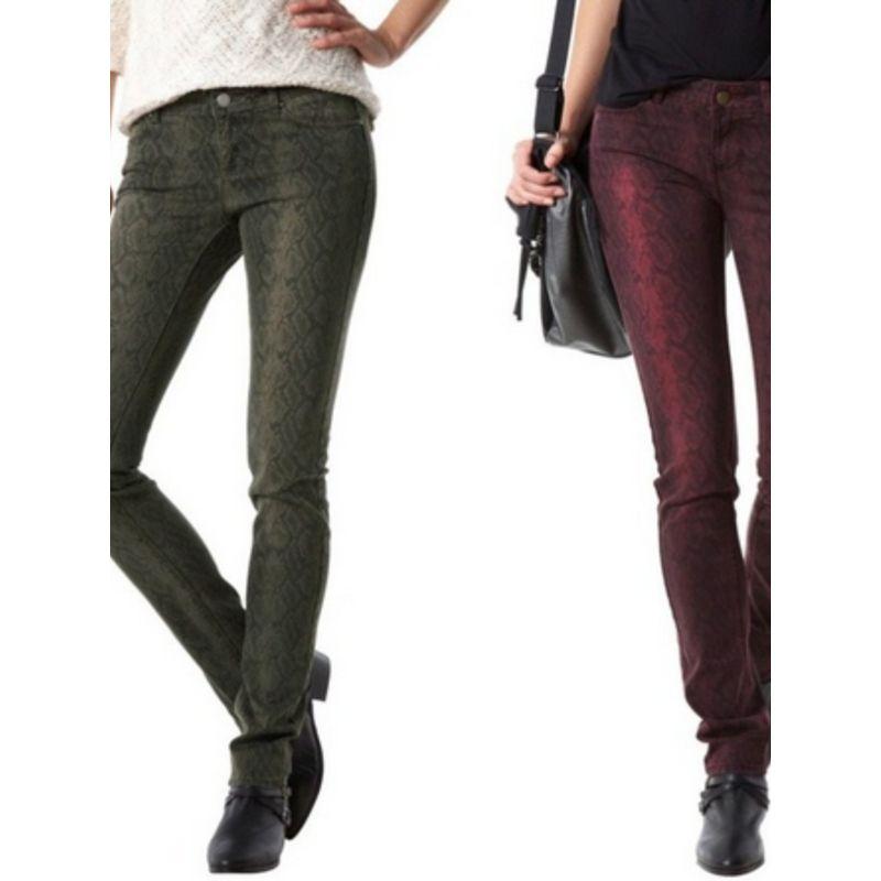 Elastic Fabric Five Bag Models Mid-Waist Pencil Pants Casual Pants Fashion Spring and Autumn New Python Pants Thin Elegant Special Offer