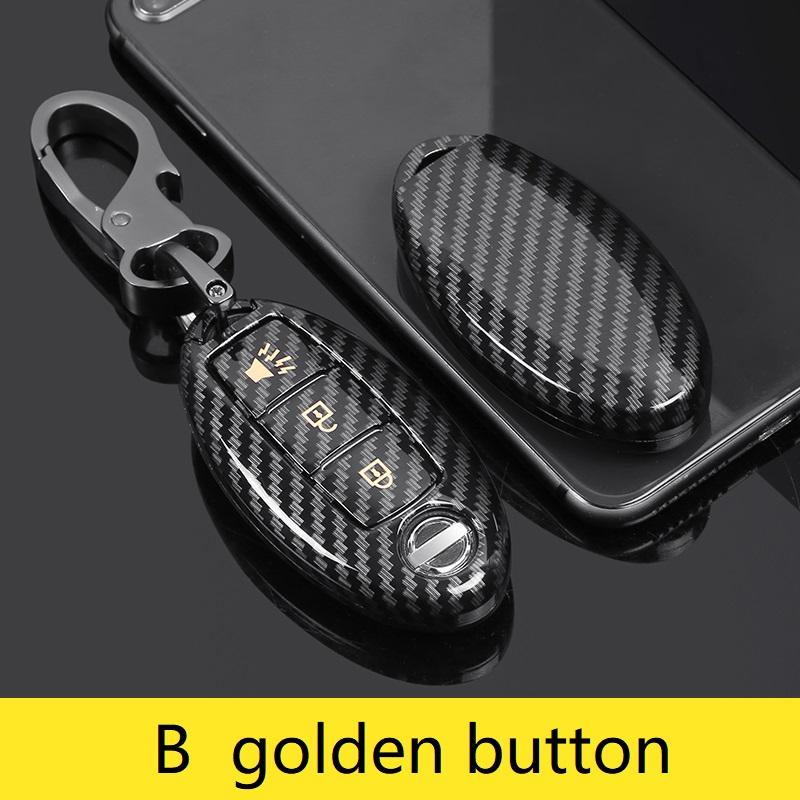 Interior Mouldings Glossy Carbon fiber ABS Car Key Case Fob Cover For infiniti FX35 FX37 FX50 G25 G35 G37 JX35 M35 M37 M45 Q70
