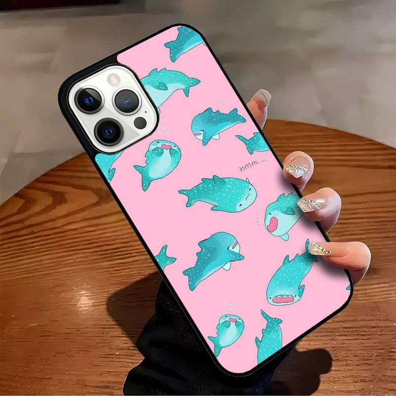 Whale Sharks Fish Phone Case For iPhone 17 Air 16 15 14 13 12 11 Pro Max Max Plus Bumper Case Cover