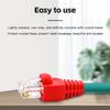 Colorful CAT5E CAT6 RJ45 Ethernet Network Connector Plug Cover Strain Relief Boots Crystal Head Protective Cable Sleeve For 8P8C