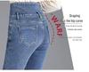 High-Waisted Fleece-Lined Skinny Denim Leggings with Multiple Buttons for Women - Perfect for Autumn & Winter
