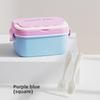 Office Worker Microwavable Lunch Box Food Grade Divided Food Storage Container Spoon Fork Leakproof Fresh Keeping Box