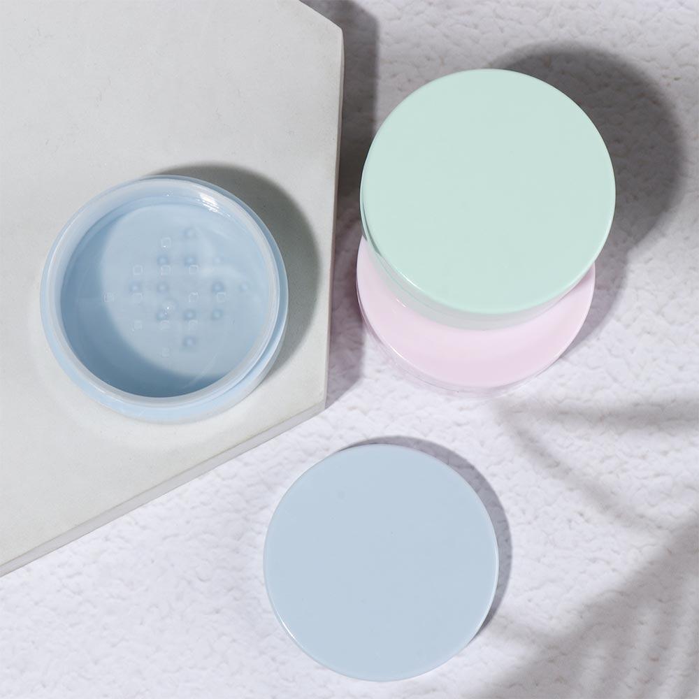 Portable Loose Powder Jars Durable Bulk Powder Box Dust Prevention Dispersion Powder Box  Make-up