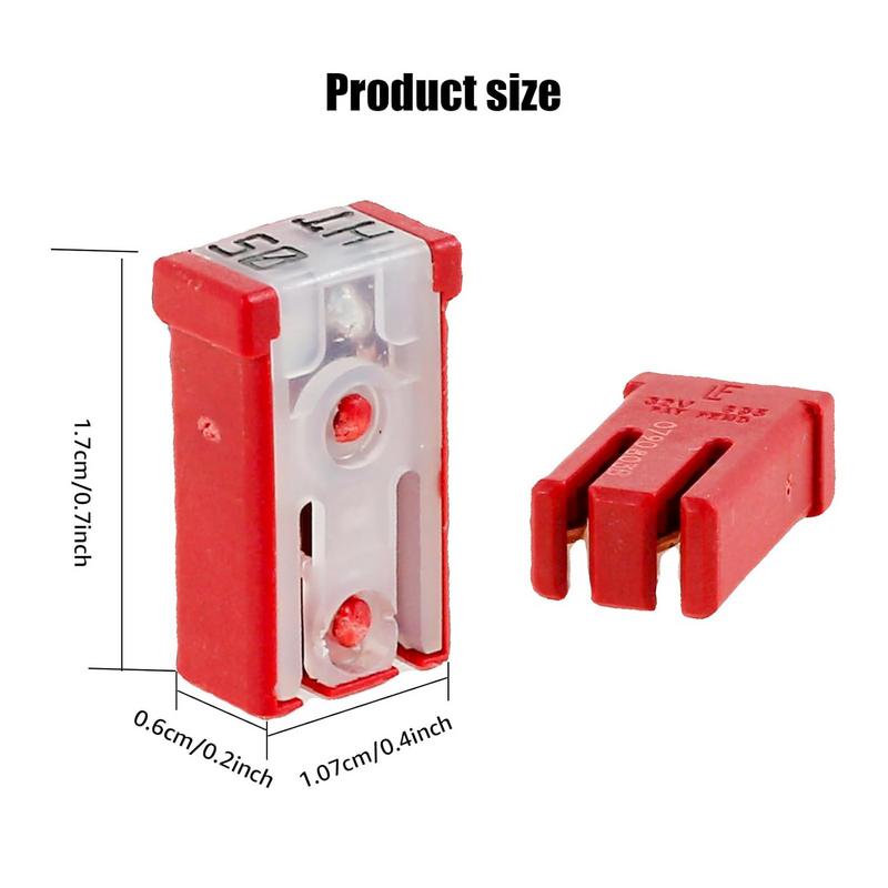 Kit asortat siguranțe auto, 14 buc. Siguranțe portabile cu cartuș cu fante pentru mașini, 15A, 20A, 25A, 30A, 40A, 50A, 60A, siguranțe de schimb asortate