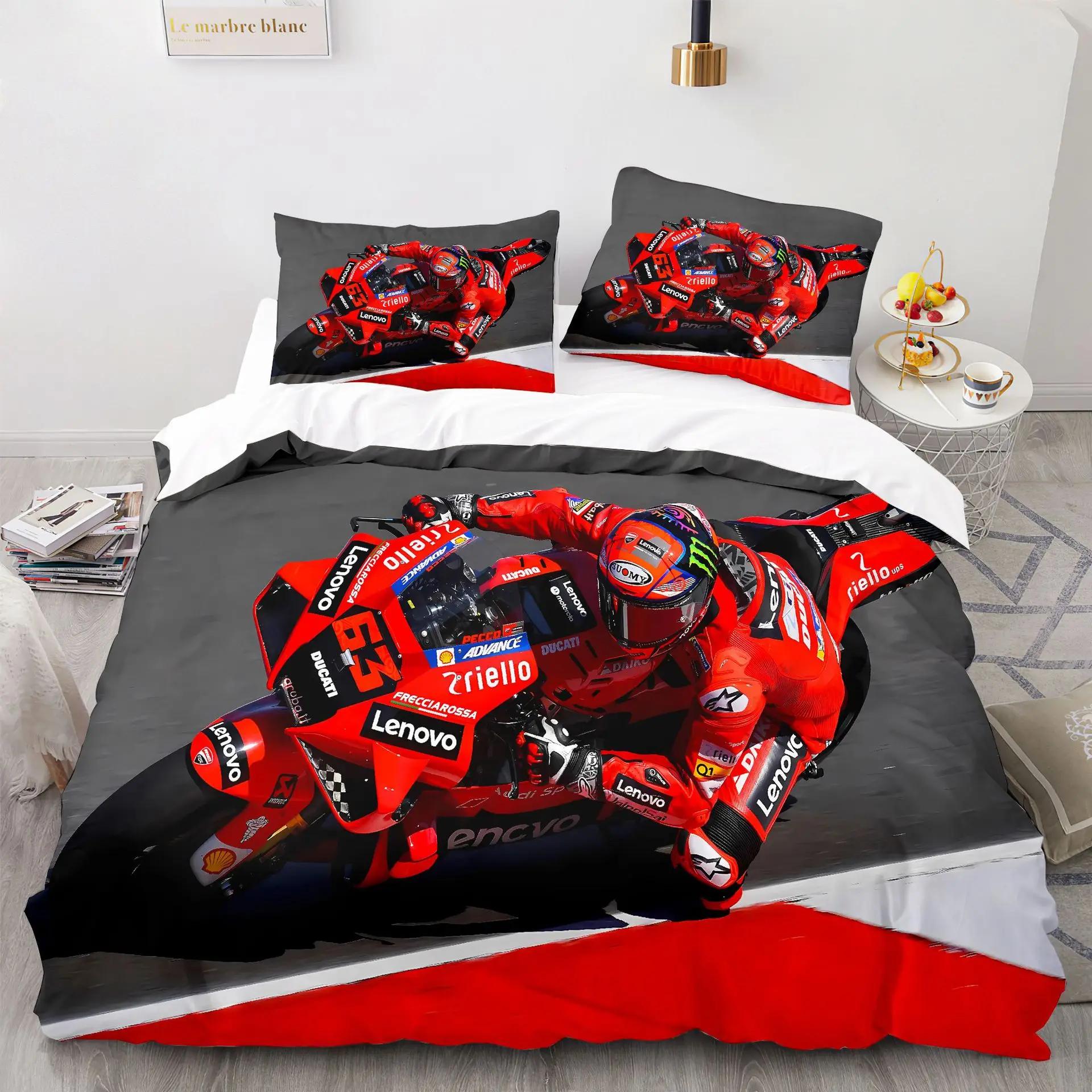 Marquez 93 Beddengoed Set Dekbedovertrek Kussenslopen Twin Full Queen King Bedlinnen 3D Print Marc Marquez 93 Dekbedovertrek Sets AU Queen(210x210cm)