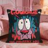 CCourage The Cowardlys DDogs Cushion Cover Premium Comfort Reversible Pillow CoveTwo In One Design For Any Room  Car Interior