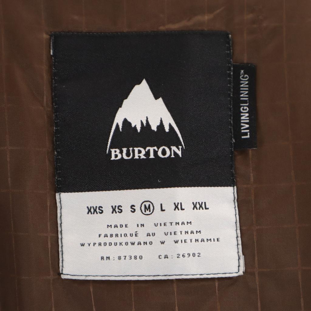 BURTON snow board Bleach Jacket M Brown Cotton filling Men's Used