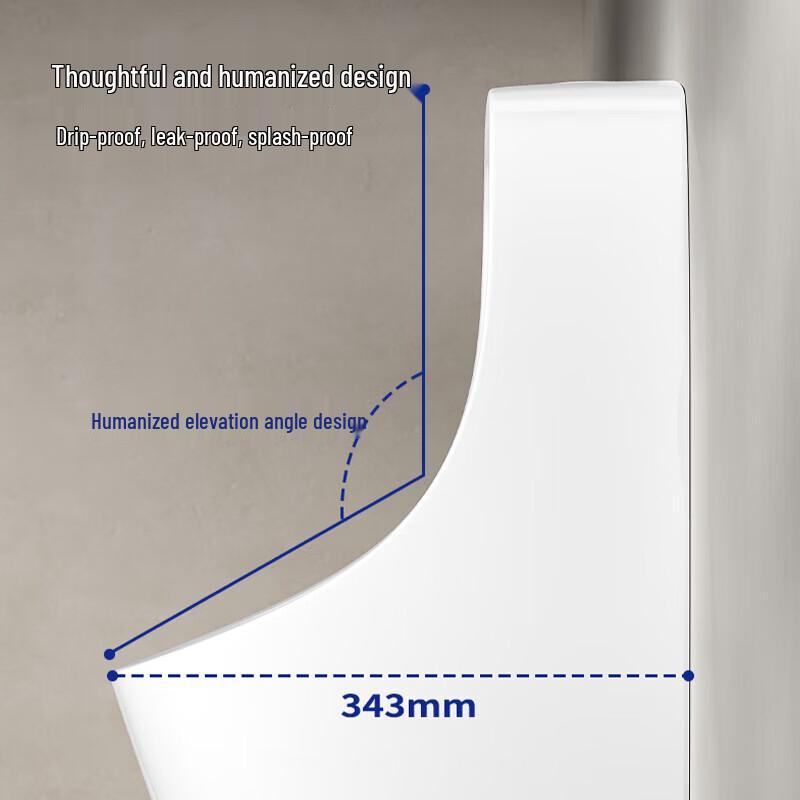 Jiumu Veggmontert Keramisk Urinal