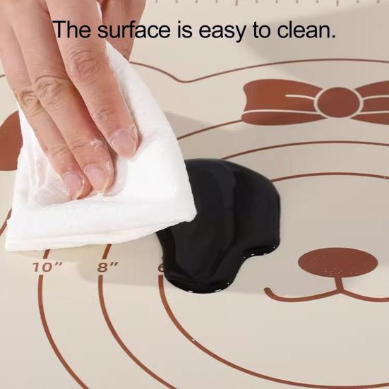 Yousheng Silicone Pad Baking Mat Sheet Kneading Dough Mat with Measurement Kitchen Rolling Mat Cookies Pizza Fondant Making Mat