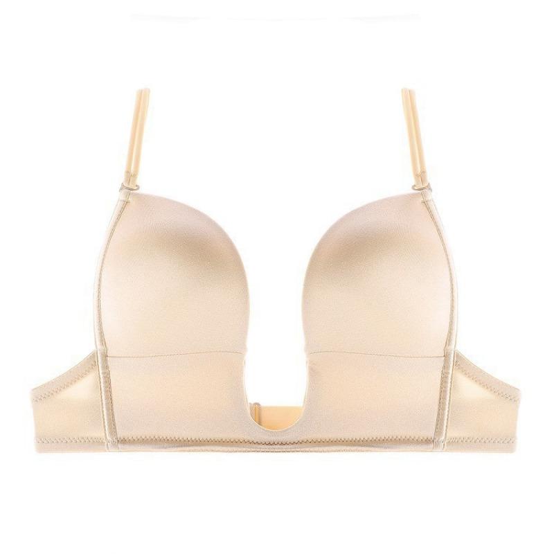 U-shaped Seamless Bra Female Sexy and Beautiful Back Fashion European and American Women's Underwear Bra Summer New Style