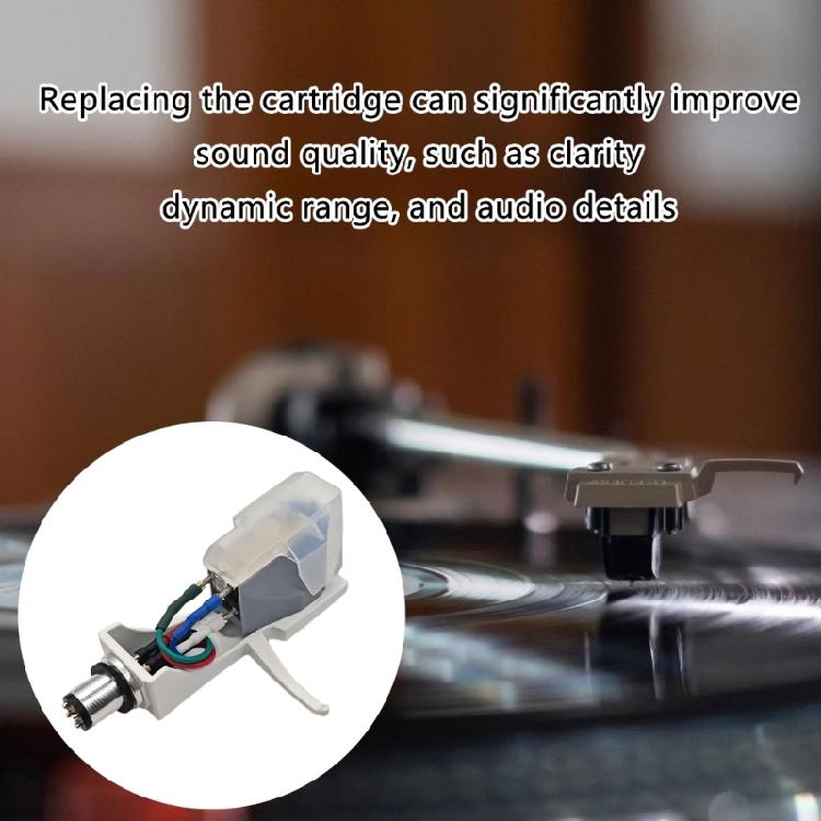 Enhances Music Playback Quality AT-VM95E/H Turntable Cartridge Styluses Headshell for Improved Sound Music Playback