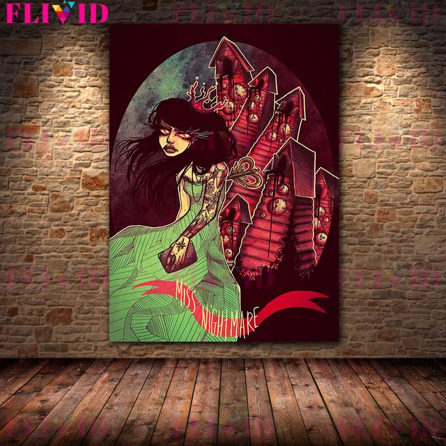 

Готический Темный Террор Девушка Художественный Принт Тяжелый Металл Стиль Замок Ведьмы Настенное Искусство Холст Картина Украшение Плакат 21cm×30cm NoFrame