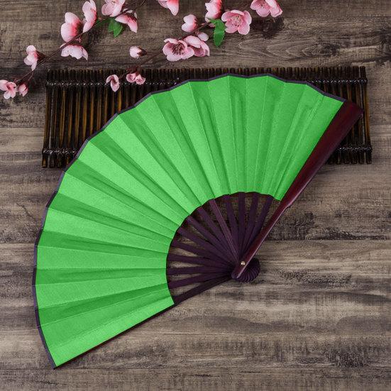 Folding Fan Smooth Opening Solid Color Decorative Bamboo Frame 10 Inches Chinese Style Handheld DIY Blank Fan Home Decor