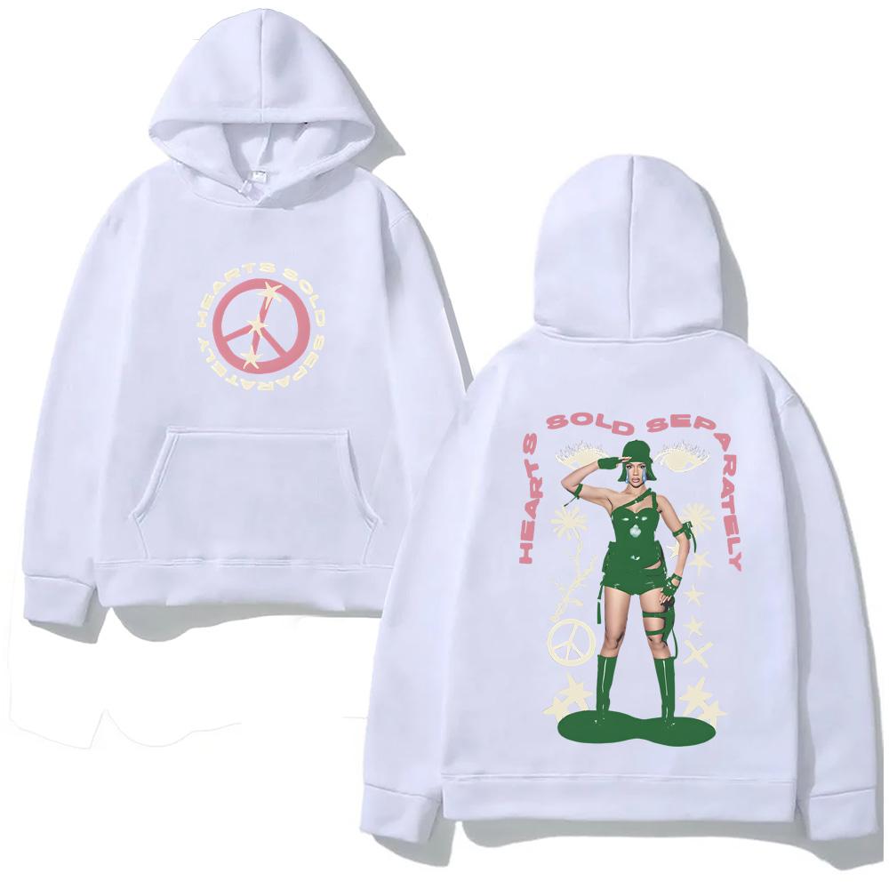 Felpa con cappuccio Mariah the Scientist Peace Hip Hop per Autunno/Inverno Alta Qualità Comoda Ampia Comoda Felpe Abbigliamento in Pile