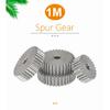 1 Piece Cylindrical Gear 1M-31/32/33/34/35/36/37/38/39/40T SC45# Carbon Steel Material Metal Gear For Transmission Accessories