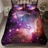 Druck Starlight Galaxy Mikrofaser Bettbezug mit Kissenbezügen Sternenhimmel Bettdeckenbezug Bettwäscheset Dropship Duver Cove Sets