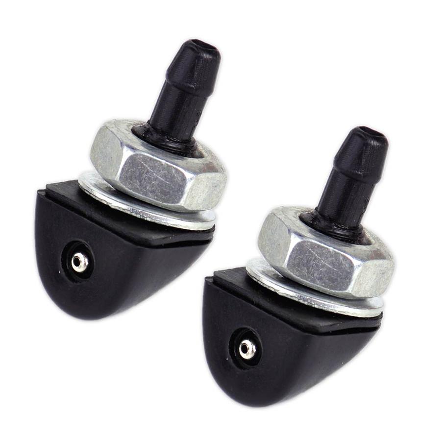 Universal 12V Metal White Car 2 Pin Windshield Washer Reservoir Pump Bottle Tank Kit Jet Switch Clean Tool For Classic Cars
