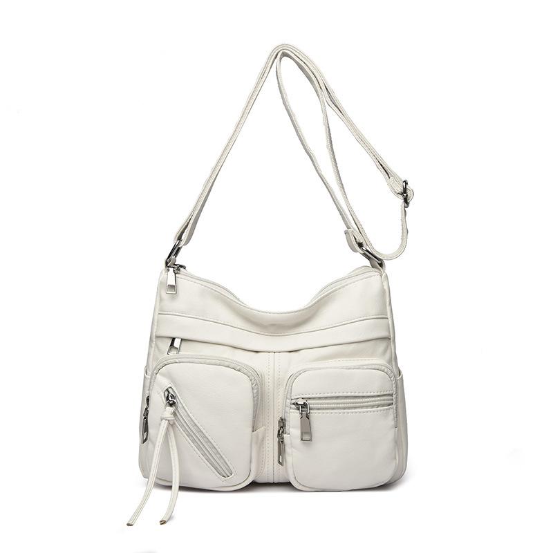 Mom bag 2025 autumn new fashionable foreign style large capacity multi-layer women's messenger bag simple shoulder women's bag