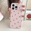 Cute Cartoon Cherry iPhone Case For iPhone 17 16E 16 15 14 13 12 11 Pro Max 7 8 Plus X XR Soft Silicone Protective Phone Cover
