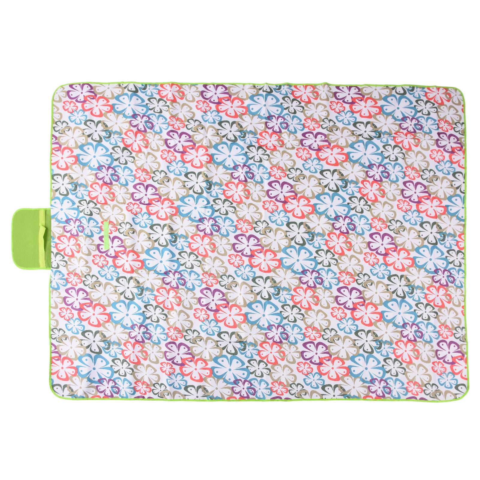 

145/200 Одеяло для пикника Уличное одеяло большого размера Водонепроницаемое Пескостойкое Портативное для кемпинга и Floral