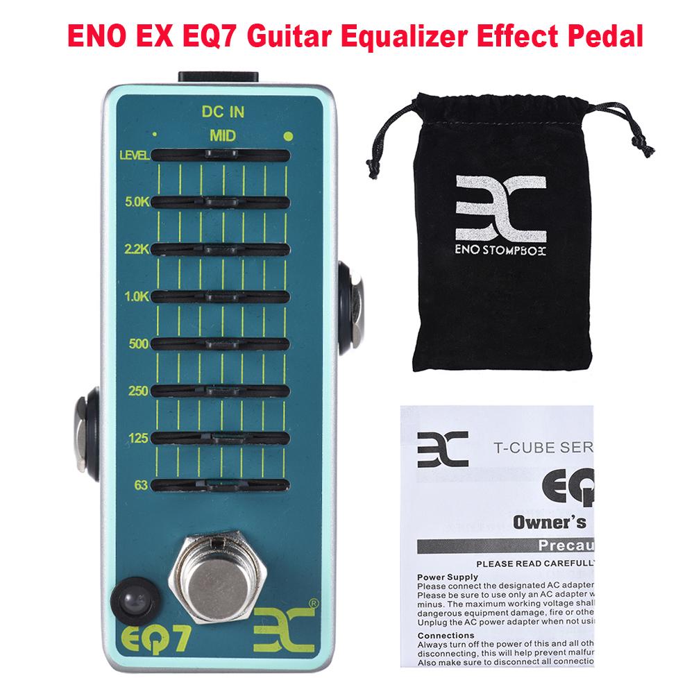 Mini Octave Full Metal Shell True Bypass Guitar Effect Pedals ENO Reverb Guitar Equalizer Effect Pedal 7-Band EQ EX OCT-1 OCTAVE