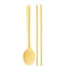 Kids' Portable Non-Slip Colored Silicone Chopsticks & Spoon Set