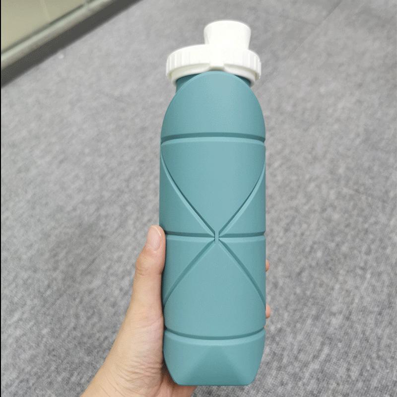 Foldable Silicone Sports Water Bottle with Straw - Portable & Telescopic Gift