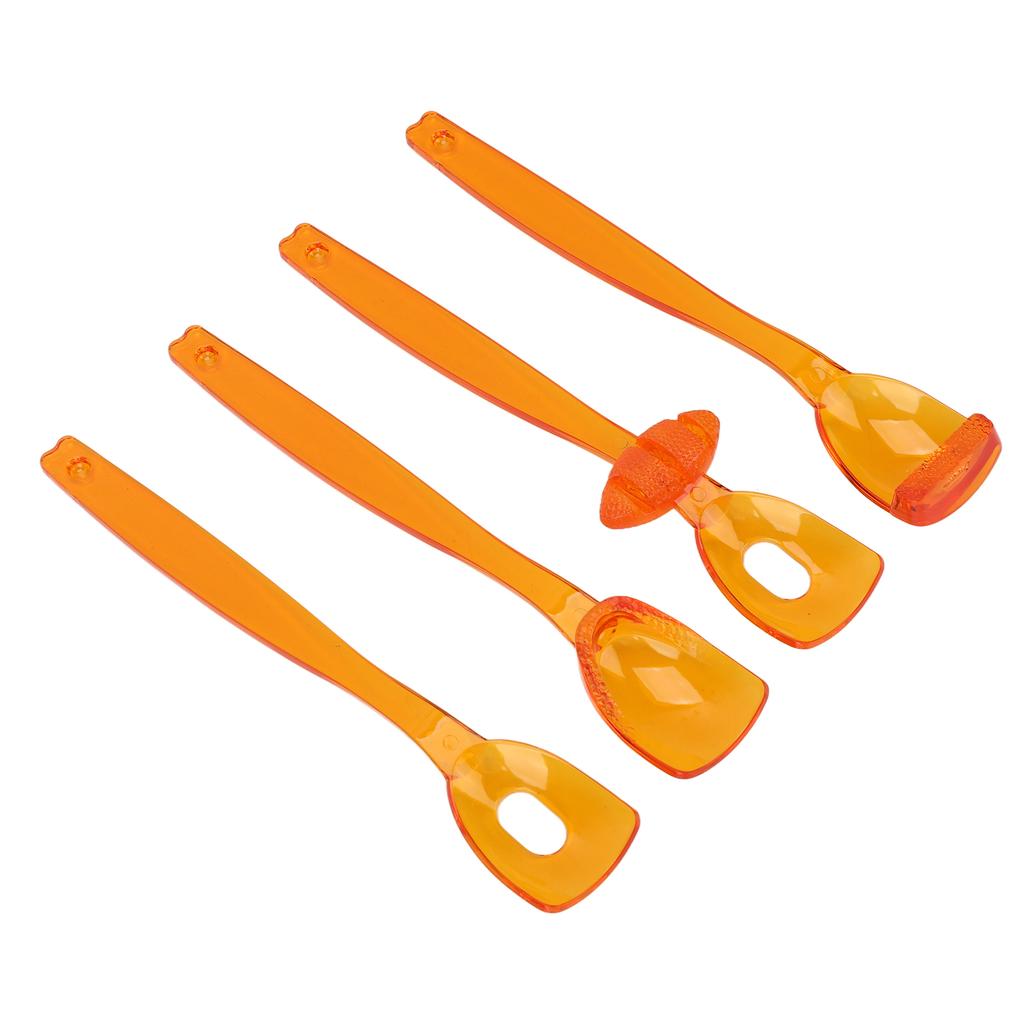 4pcs Lips Tongue Muscle Trainer Recovery Oral Mouth Muscle Rehabilitation Training Exerciser Orange