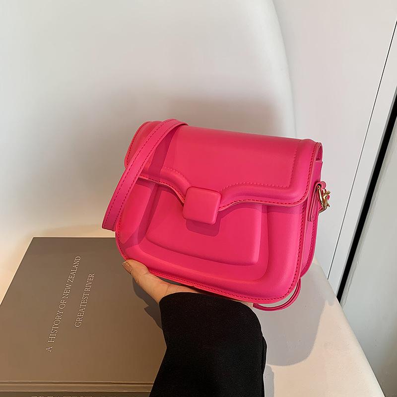 Stylish and simple ins small square bag women's 2024 summer new texture versatile shoulder messenger bag