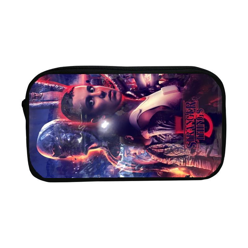 Stranger Things Large Capacity Pencil Case for Students - Stationery Storage Bag