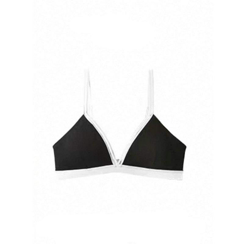 Französischer Triangel-Cup Damen-BH-Set - Schlankmachender Effekt, Tiefer Ausschnitt, Sexy, Schöner Rücken, Herbst Dünner Stil