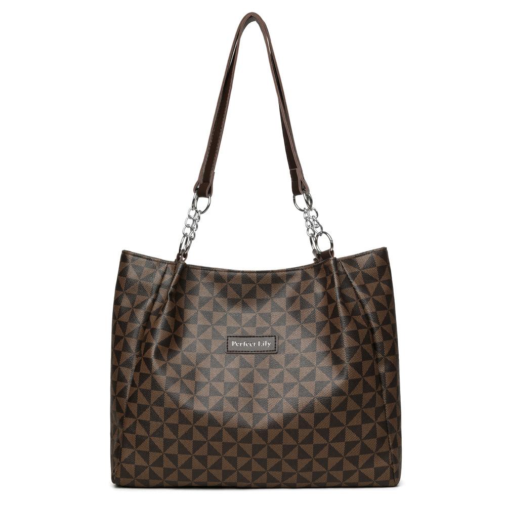 Ladies Large Capacity Trendy Fashion Printed Casual Shoulder Bag Tote Bag