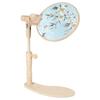 PATIKIL Embroidery Cap Stand, Beech Wood Rotating Embroidery Frame Stand, Adjustable Embroidery Cap Stand for Cross Stitch Sewing
