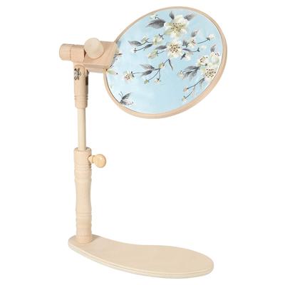 PATIKIL Embroidery Cap Stand, Beech Wood Rotating Embroidery Frame Stand, Adjustable Embroidery Cap Stand for Cross Stitch Sewing