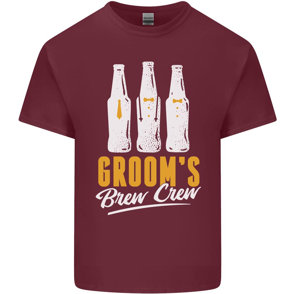 Grooms Brew Crew Beer Unisexs Light Cotton TShirt