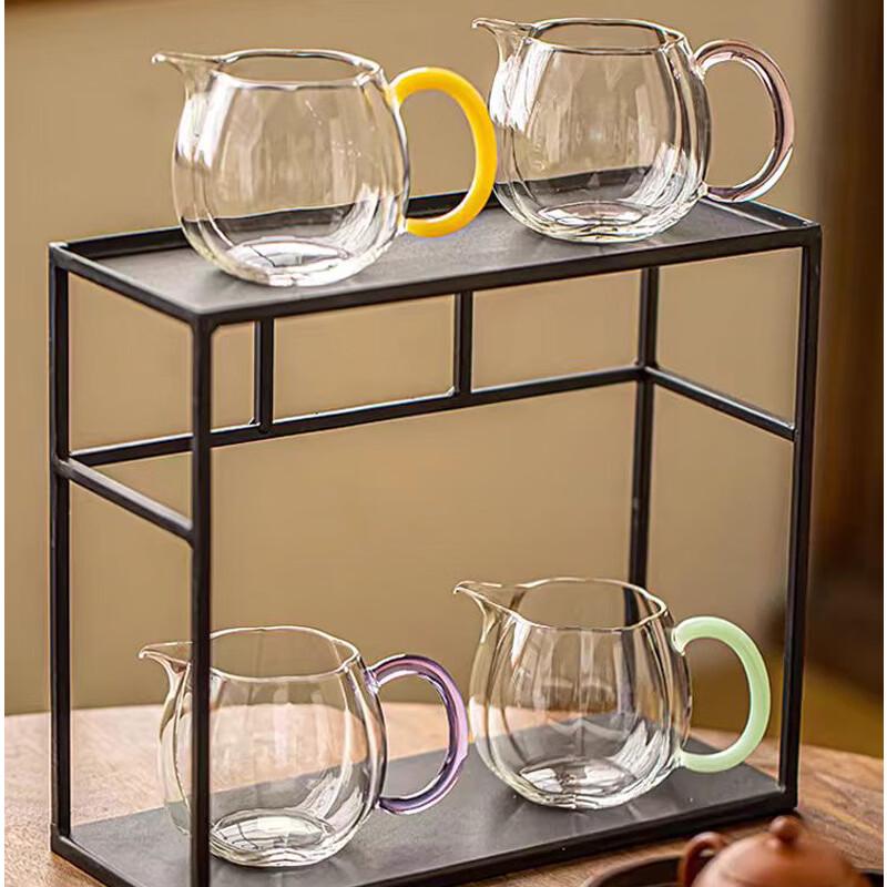 Shangqi Colorful Heat-Resistant High Borosilicate Glass Fairness Cup Set