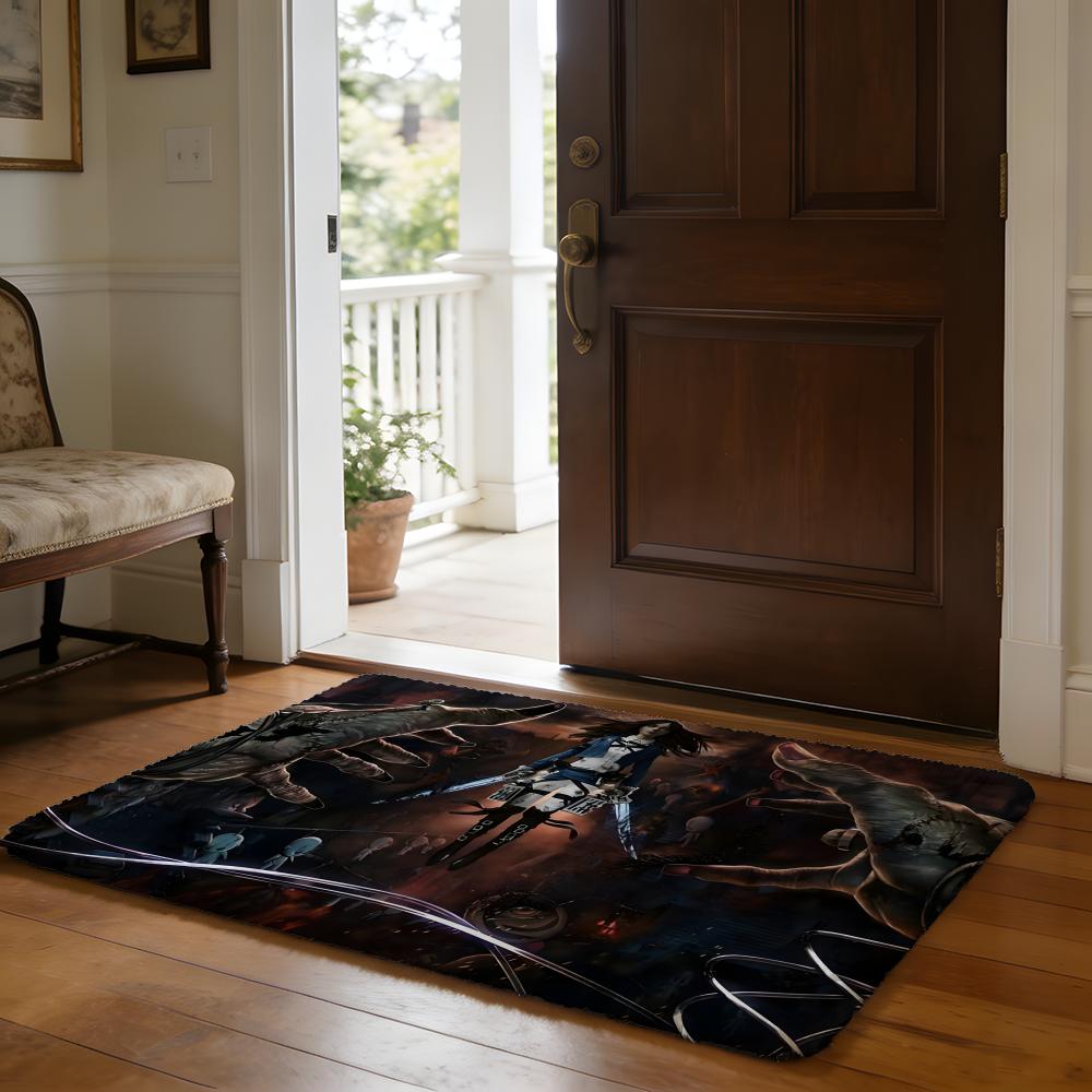 AAlice MMadness Returns Art Floor Mat Soft Flannel Absorbent Mat Non-Slip Rug Home Bedroom Bathroom