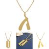 Blade And Razor Design Alloy Pendant Necklace With Electroplated Finish For Men And Women