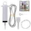 Fridge Dredging Kit Flexible Refrigerator Scrub Brush Reusable Fridge Drain Hole Dredging Remover Cleaning Syringe Shovel