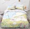 Microfibre Bedding Sets, 3DCartoonAnimal Motif, Children's Bed Linen with Zip Room Decor Duvet Cover for Teenagers Adult741