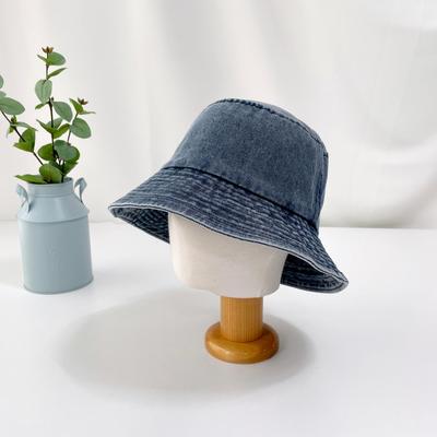 Women's and Men's Denim Plain Washed Bucket Hat