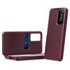 Funda de Cuero para Samsung Galaxy S23+ con Ventana de Vista y Ranura para Tarjeta
