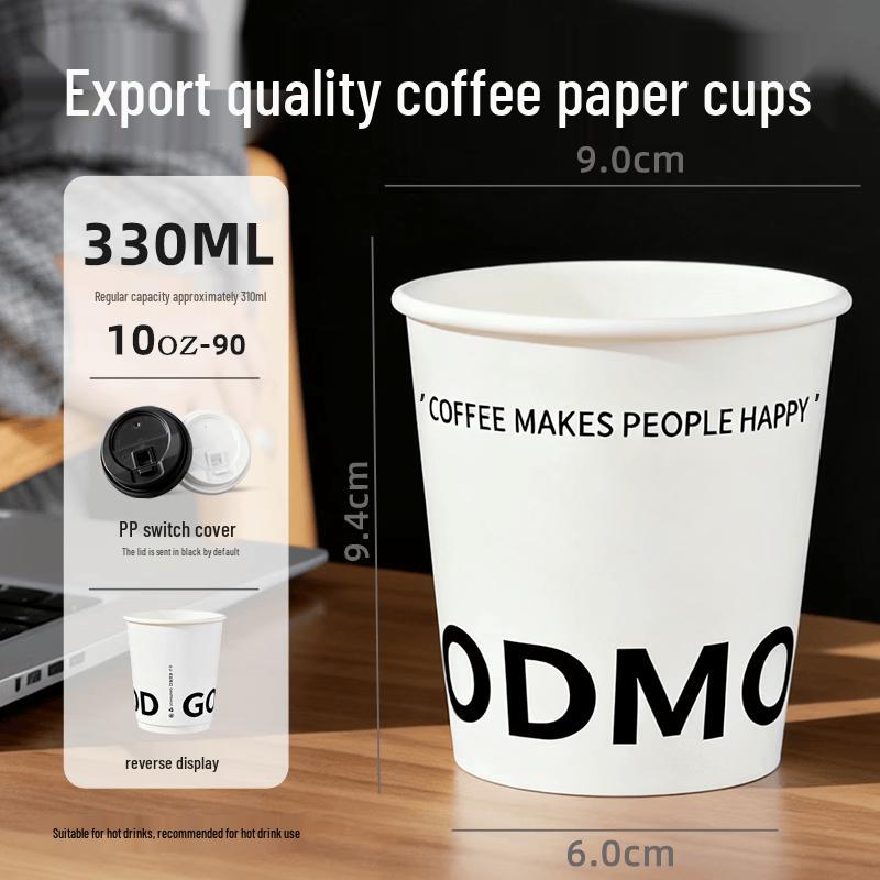 Food-Grade Disposable Coffee Cups with Lids